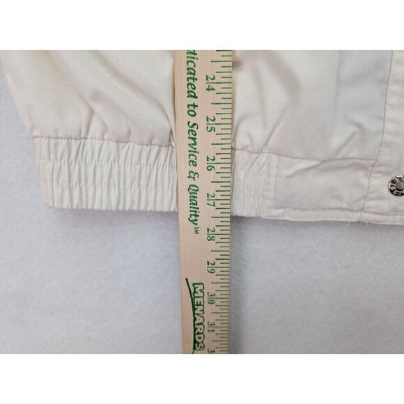Vintage 90s Women's Jacket Impressions By Izzi Size XL White Blue Red - Picture 16 of 16